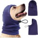 Dog Tube Scarf for Neck and Ear Warmers for Dogs, Earmuffs, Anxiety Relief and Soothing Dog Ears, Warm Winter Pet Tube Scarf, Reduces Noise, Purple, L