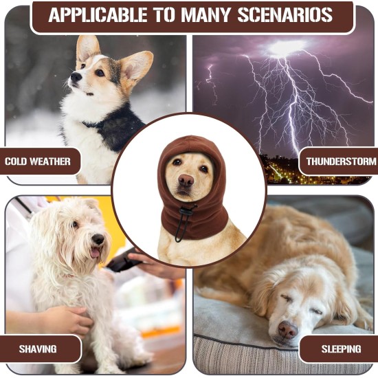 Dog Tube Scarf for Neck and Ear Warmers for Dogs, Earmuffs, Anxiety Relief and Soothing Dog Ears, Warm Winter Pet Tube Scarf, Reduces Noise, Purple, L Dog Tube Scarf for Neck and Ear Warmers for Dogs, Earmuffs, Anxiety Relief and Soothing Dog Ears, Warm Winter Pet Tube Scarf, Reduces Noise, Purple, L