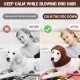 Dog Tube Scarf for Neck and Ear Warmers for Dogs, Earmuffs, Anxiety Relief and Soothing Dog Ears, Warm Winter Pet Tube Scarf, Reduces Noise, Purple, L