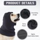 Dog Tube Scarf for Neck and Ear Warmers for Dogs, Earmuffs, Anxiety Relief and Soothing Dog Ears, Warm Winter Pet Tube Scarf, Reduces Noise, Purple, L