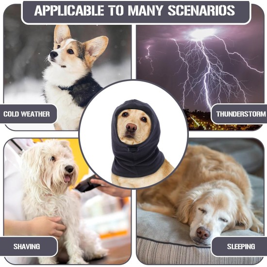Dog Tube Scarf for Neck and Ear Warmers for Dogs, Earmuffs, Anxiety Relief and Soothing Dog Ears, Warm Winter Pet Tube Scarf, Reduces Noise, Purple, L Dog Tube Scarf for Neck and Ear Warmers for Dogs, Earmuffs, Anxiety Relief and Soothing Dog Ears, Warm Winter Pet Tube Scarf, Reduces Noise, Purple, L