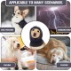 Dog Tube Scarf for Neck and Ear Warmers for Dogs, Earmuffs, Anxiety Relief and Soothing Dog Ears, Warm Winter Pet Tube Scarf, Reduces Noise, Purple, L