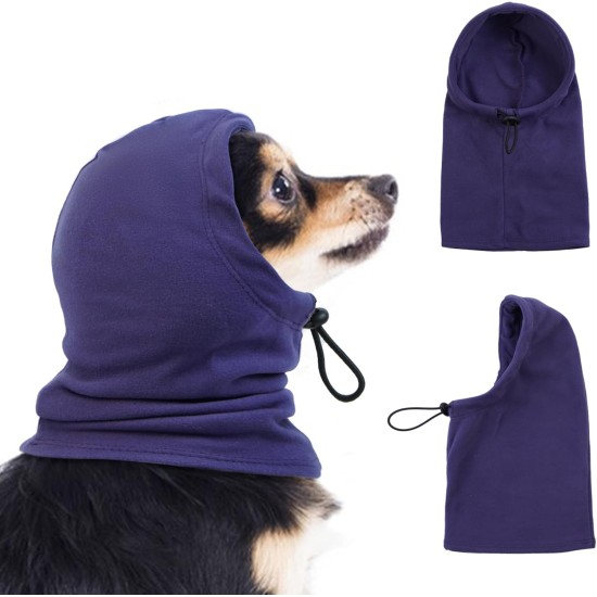 Dog Tube Scarf for Neck and Ear Warmers for Dogs, Earmuffs, Anxiety Relief and Soothing Dog Ears, Warm Winter Pet Tube Scarf, Reduces Noise, Purple, L Dog Tube Scarf for Neck and Ear Warmers for Dogs, Earmuffs, Anxiety Relief and Soothing Dog Ears, Warm Winter Pet Tube Scarf, Reduces Noise, Purple, L