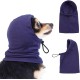 Dog Tube Scarf for Neck and Ear Warmers for Dogs, Earmuffs, Anxiety Relief and Soothing Dog Ears, Warm Winter Pet Tube Scarf, Reduces Noise, Purple, L