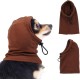 Dog Tube Scarf for Neck and Ear Warmers for Dogs, Earmuffs, Anxiety Relief and Soothing Dog Ears, Warm Winter Pet Tube Scarf, Reduces Noise, Purple, L