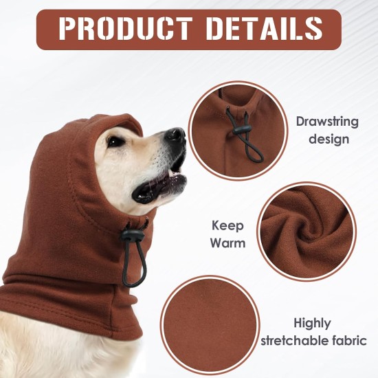 Dog Tube Scarf for Neck and Ear Warmers for Dogs, Earmuffs, Anxiety Relief and Soothing Dog Ears, Warm Winter Pet Tube Scarf, Reduces Noise, Purple, L Dog Tube Scarf for Neck and Ear Warmers for Dogs, Earmuffs, Anxiety Relief and Soothing Dog Ears, Warm Winter Pet Tube Scarf, Reduces Noise, Purple, L
