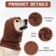 Dog Tube Scarf for Neck and Ear Warmers for Dogs, Earmuffs, Anxiety Relief and Soothing Dog Ears, Warm Winter Pet Tube Scarf, Reduces Noise, Purple, L