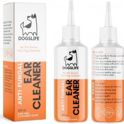DogsLife Ear Cleaner for Dogs, Natural Ear Cleaner for All Dogs, Ear Cleaner Against Itchy, Smelly Ears & Wax Removal DogsLife Ear Cleaner for Dogs, Natural Ear Cleaner for All Dogs, Ear Cleaner Against Itchy, Smelly Ears & Wax Removal