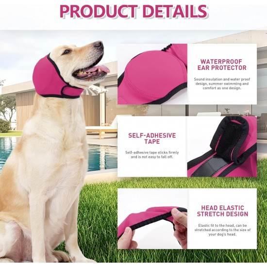 Duuclume Waterproof Dog Earmuffs for Grooming, Bathing, Swimming, Soothing Hoodie, Earmuffs, Noise Protection for Blow Drying, Sleep Aid, Headband (Grey, S) Duuclume Waterproof Dog Earmuffs for Grooming, Bathing, Swimming, Soothing Hoodie, Earmuffs, Noise Protection for Blow Drying, Sleep Aid, Headband (Grey, S)