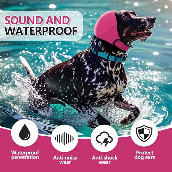 Duuclume Waterproof Dog Earmuffs for Grooming, Bathing, Swimming, Soothing Hoodie, Earmuffs, Noise Protection for Blow Drying, Sleep Aid, Headband (Grey, S) Duuclume Waterproof Dog Earmuffs for Grooming, Bathing, Swimming, Soothing Hoodie, Earmuffs, Noise Protection for Blow Drying, Sleep Aid, Headband (Grey, S)