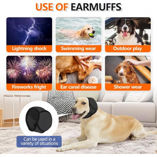 Duuclume Waterproof Dog Earmuffs for Grooming, Bathing, Swimming, Soothing Hoodie, Earmuffs, Noise Protection for Blow Drying, Sleep Aid, Headband (Grey, S) Duuclume Waterproof Dog Earmuffs for Grooming, Bathing, Swimming, Soothing Hoodie, Earmuffs, Noise Protection for Blow Drying, Sleep Aid, Headband (Grey, S)