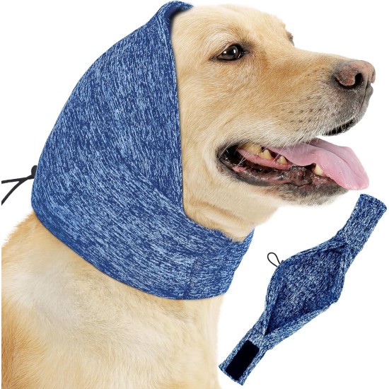EASY JOY Adjustable Dog Ear Muffs Noise Protection, Small Dog Earmuffs for Comfort Small Dog Earmuffs, Earmuffs for Pets, Dog Neck and Ears Warmer, Dog Hoodie, Anti Anxiety Snood EASY JOY Adjustable Dog Ear Muffs Noise Protection, Small Dog Earmuffs for Comfort Small Dog Earmuffs, Earmuffs for Pets, Dog Neck and Ears Warmer, Dog Hoodie, Anti Anxiety Snood