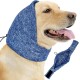 EASY JOY Adjustable Dog Ear Muffs Noise Protection, Small Dog Earmuffs for Comfort Small Dog Earmuffs, Earmuffs for Pets, Dog Neck and Ears Warmer, Dog Hoodie, Anti Anxiety Snood