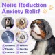 EASY JOY Adjustable Dog Ear Muffs Noise Protection, Small Dog Earmuffs for Comfort Small Dog Earmuffs, Earmuffs for Pets, Dog Neck and Ears Warmer, Dog Hoodie, Anti Anxiety Snood