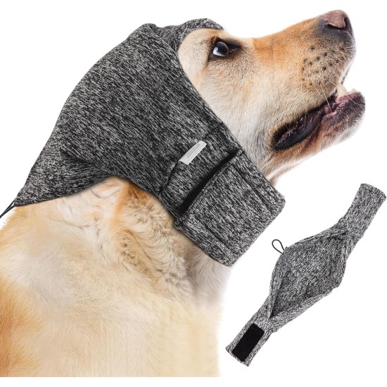 EASY JOY Adjustable Dog Ear Muffs Noise Protection, Small Dog Earmuffs for Comfort Small Dog Earmuffs, Earmuffs for Pets, Dog Neck and Ears Warmer, Dog Hoodie, Anti Anxiety Snood EASY JOY Adjustable Dog Ear Muffs Noise Protection, Small Dog Earmuffs for Comfort Small Dog Earmuffs, Earmuffs for Pets, Dog Neck and Ears Warmer, Dog Hoodie, Anti Anxiety Snood