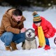 EASY JOY Adjustable Dog Ear Muffs Noise Protection, Small Dog Earmuffs for Comfort Small Dog Earmuffs, Earmuffs for Pets, Dog Neck and Ears Warmer, Dog Hoodie, Anti Anxiety Snood