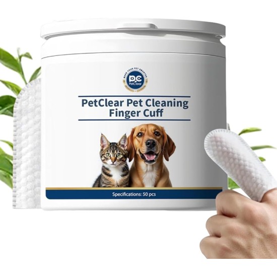 Ear Care Finger Pads for Dogs & Cats Pack of 50 - Ear Cleaner for Dogs - Disposable Cleaning Finger Cots for Ears, Chin & Eyes, Dog Ear Cleaners - Practical Ear Cleaner Dog (SJZT-1-50pcs) Ear Care Finger Pads for Dogs & Cats Pack of 50 - Ear Cleaner for Dogs - Disposable Cleaning Finger Cots for Ears, Chin & Eyes, Dog Ear Cleaners - Practical Ear Cleaner Dog (SJZT-1-50pcs)