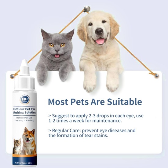 Ear Cleaner Dogs & Cats 60 ml, Prevention Against Ear Mites, Dogs, Stops Ear Inflammation and Itching, Ear Cleaner, Dog Ear Wax, Dirt, Odour Remover Ear Cleaner Dogs & Cats 60 ml, Prevention Against Ear Mites, Dogs, Stops Ear Inflammation and Itching, Ear Cleaner, Dog Ear Wax, Dirt, Odour Remover