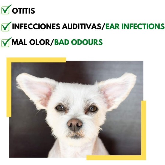 Ear Cleaner for Dogs with Natural Ingredients | Remove Earwax, Dirt and Secretions to Avoid Ear Inflammation | For Dog Ear Care Ear Cleaner for Dogs with Natural Ingredients | Remove Earwax, Dirt and Secretions to Avoid Ear Inflammation | For Dog Ear Care