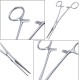 Ear Hair Tweezers for Pets, Stainless Steel Hemostat, Pet Tweezers for Dogs and Cats, Hemostat, Veterinary Pliers, Pet Puller Tweezers, Clamp with Straight End, Pet Puller Tweezers