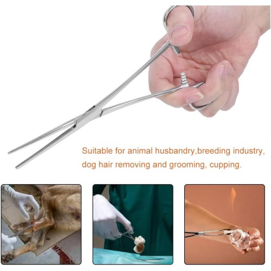 Ear Hair Tweezers for Pets, Stainless Steel Hemostat, Pet Tweezers for Dogs and Cats, Hemostat, Veterinary Pliers, Pet Puller Tweezers, Clamp with Straight End, Pet Puller Tweezers Ear Hair Tweezers for Pets, Stainless Steel Hemostat, Pet Tweezers for Dogs and Cats, Hemostat, Veterinary Pliers, Pet Puller Tweezers, Clamp with Straight End, Pet Puller Tweezers