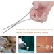 Ear Hair Tweezers for Pets, Stainless Steel Hemostat, Pet Tweezers for Dogs and Cats, Hemostat, Veterinary Pliers, Pet Puller Tweezers, Clamp with Straight End, Pet Puller Tweezers