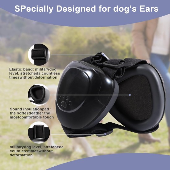 Ear Muffs for Dogs, Ear Protection for Dogs, Adjustable Dogs, Noise Reduction Earmuffs, Sound Insulation and Noise Reduction Hearing Protection for Dogs Ear Muffs for Dogs, Ear Protection for Dogs, Adjustable Dogs, Noise Reduction Earmuffs, Sound Insulation and Noise Reduction Hearing Protection for Dogs