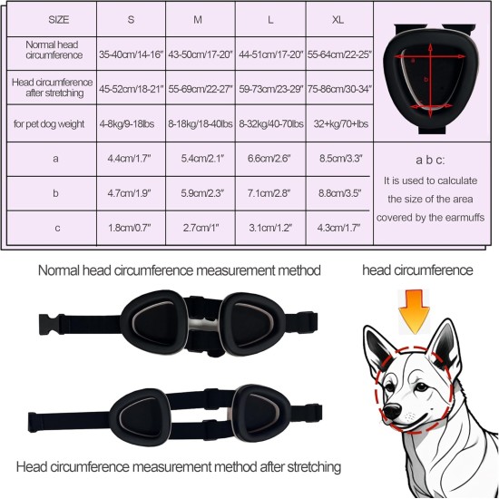 Ear Muffs for Dogs, Ear Protection for Dogs, Adjustable Dogs, Noise Reduction Earmuffs, Sound Insulation and Noise Reduction Hearing Protection for Dogs Ear Muffs for Dogs, Ear Protection for Dogs, Adjustable Dogs, Noise Reduction Earmuffs, Sound Insulation and Noise Reduction Hearing Protection for Dogs