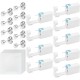 Ear Piercing Gun, 6/9/10/12 Pieces Ear Piercing Sterile Sterile Safety Ear Piercing Gun, Piercing Gun with Stud Earrings, Painless Self-Piercing Tool Ear Piercing Gun, 6/9/10/12 Pieces Ear Piercing Sterile Sterile Safety Ear Piercing Gun, Piercing Gun with Stud Earrings, Painless Self-Piercing Tool