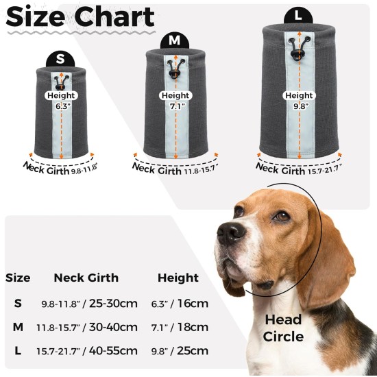 Ear Protection Dog, Dog Ear Pain Dog Headphones Headband Hearing Protection Dog Soothing Ear Protection Dog for Dog Hearing Protection Winter Dog Head Wrap with Cord Fix (Grey, M) Ear Protection Dog, Dog Ear Pain Dog Headphones Headband Hearing Protection Dog Soothing Ear Protection Dog for Dog Hearing Protection Winter Dog Head Wrap with Cord Fix (Grey, M)