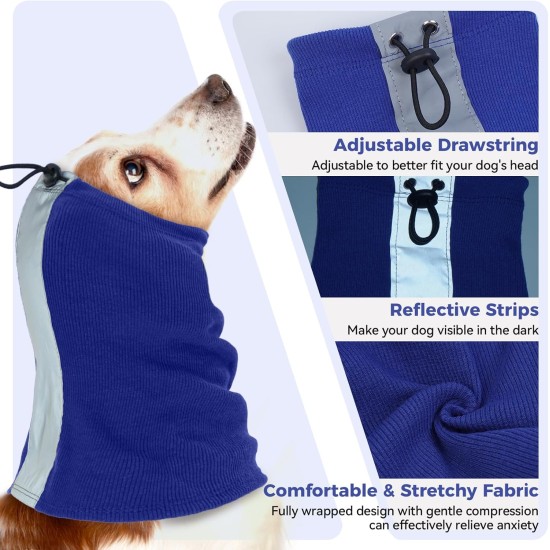 Ear Protection Dog, Dog Ear Pain Dog Headphones Headband Hearing Protection Dog Soothing Ear Protection Dog for Dog Hearing Protection Winter Dog Head Wrap with Cord Fix (Grey, M) Ear Protection Dog, Dog Ear Pain Dog Headphones Headband Hearing Protection Dog Soothing Ear Protection Dog for Dog Hearing Protection Winter Dog Head Wrap with Cord Fix (Grey, M)