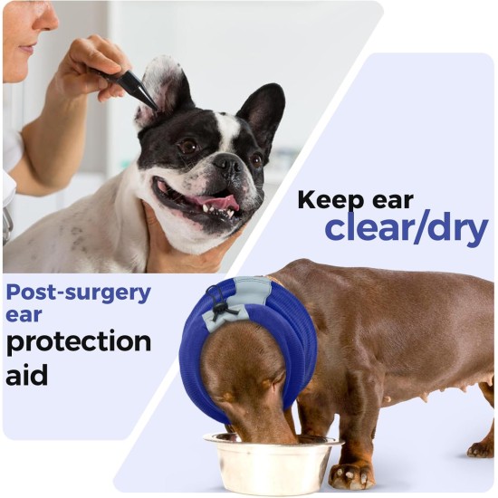 Ear Protection Dog, Dog Ear Pain Dog Headphones Headband Hearing Protection Dog Soothing Ear Protection Dog for Dog Hearing Protection Winter Dog Head Wrap with Cord Fix (Grey, M) Ear Protection Dog, Dog Ear Pain Dog Headphones Headband Hearing Protection Dog Soothing Ear Protection Dog for Dog Hearing Protection Winter Dog Head Wrap with Cord Fix (Grey, M)