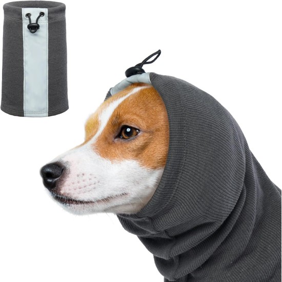 Ear Protection Dog, Dog Ear Pain Dog Headphones Headband Hearing Protection Dog Soothing Ear Protection Dog for Dog Hearing Protection Winter Dog Head Wrap with Cord Fix (Grey, M) Ear Protection Dog, Dog Ear Pain Dog Headphones Headband Hearing Protection Dog Soothing Ear Protection Dog for Dog Hearing Protection Winter Dog Head Wrap with Cord Fix (Grey, M)