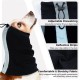 Ear Protection Dog, Dog Ear Pain Dog Headphones Headband Hearing Protection Dog Soothing Ear Protection Dog for Dog Hearing Protection Winter Dog Head Wrap with Cord Fix (Grey, M)