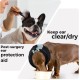 Ear Protection Dog, Dog Ear Pain Dog Headphones Headband Hearing Protection Dog Soothing Ear Protection Dog for Dog Hearing Protection Winter Dog Head Wrap with Cord Fix (Grey, M)