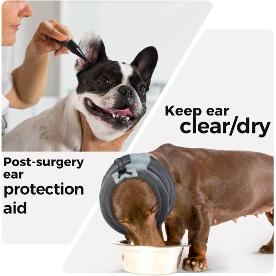 Ear Protection Dog, Dog Ear Pain Dog Headphones Headband Hearing Protection Dog Soothing Ear Protection Dog for Dog Hearing Protection Winter Dog Head Wrap with Cord Fix (Grey, M) Ear Protection Dog, Dog Ear Pain Dog Headphones Headband Hearing Protection Dog Soothing Ear Protection Dog for Dog Hearing Protection Winter Dog Head Wrap with Cord Fix (Grey, M)