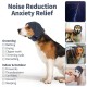 Ear Protection for Dogs Soothing with Adjustable Self-Adhesive Pet Ear Flap Head Wrap Earmuffs Winter Hat Ear Protection Dog for Anxiety Relief and Soothing (L)