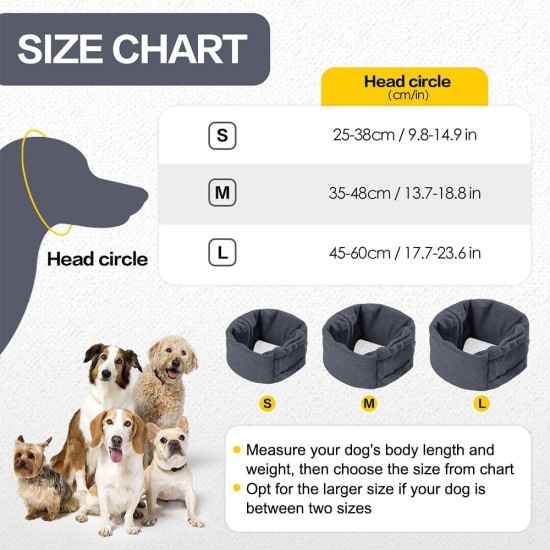 Earmuffs for Dogs, Without Flap, Soothing Dog Ear Cover, Noise Protection, Pet Ear Wrap for Dogs, Anxiety Relief, Hearing Protection Earmuffs for Dogs, Without Flap, Soothing Dog Ear Cover, Noise Protection, Pet Ear Wrap for Dogs, Anxiety Relief, Hearing Protection