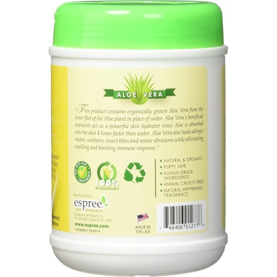 Espree Ear Care 60 Pet Wipe Tub Espree Ear Care 60 Pet Wipe Tub