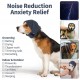 FDEETY Ear Protection for Dogs Soothing with Adjustable Self-Adhesive Pet Ear Flap Head Wrap Earmuffs Winter Hat Ear Protection Dog for Anxiety Relief and Soothing (L)
