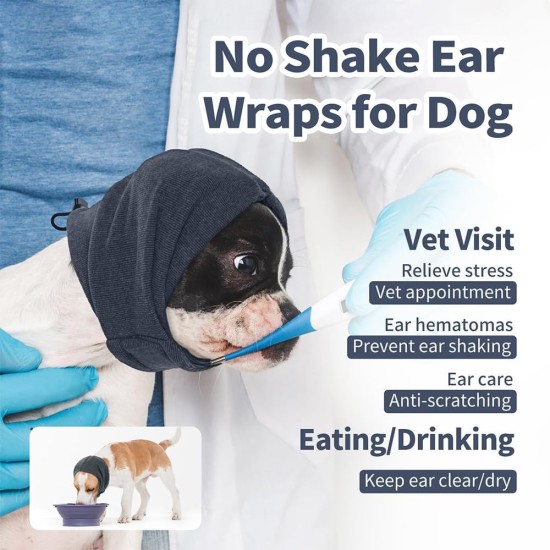 FDEETY Ear Protection for Dogs Soothing with Adjustable Self-Adhesive Pet Ear Flap Head Wrap Earmuffs Winter Hat Ear Protection Dog for Anxiety Relief and Soothing (L) FDEETY Ear Protection for Dogs Soothing with Adjustable Self-Adhesive Pet Ear Flap Head Wrap Earmuffs Winter Hat Ear Protection Dog for Anxiety Relief and Soothing (L)
