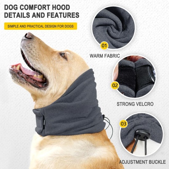 FFWTPY Soothing Earmuffs for Dogs Hat Winter Hearing Protection Dog Casque Pour Chien Cats Earmuffs Warm Pet Scarf Dog Soothing Hoodie Quiet Ears for Dogs (L) FFWTPY Soothing Earmuffs for Dogs Hat Winter Hearing Protection Dog Casque Pour Chien Cats Earmuffs Warm Pet Scarf Dog Soothing Hoodie Quiet Ears for Dogs (L)
