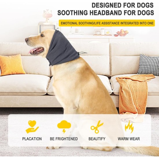 FFWTPY Soothing Earmuffs for Dogs Hat Winter Hearing Protection Dog Casque Pour Chien Cats Earmuffs Warm Pet Scarf Dog Soothing Hoodie Quiet Ears for Dogs (L) FFWTPY Soothing Earmuffs for Dogs Hat Winter Hearing Protection Dog Casque Pour Chien Cats Earmuffs Warm Pet Scarf Dog Soothing Hoodie Quiet Ears for Dogs (L)