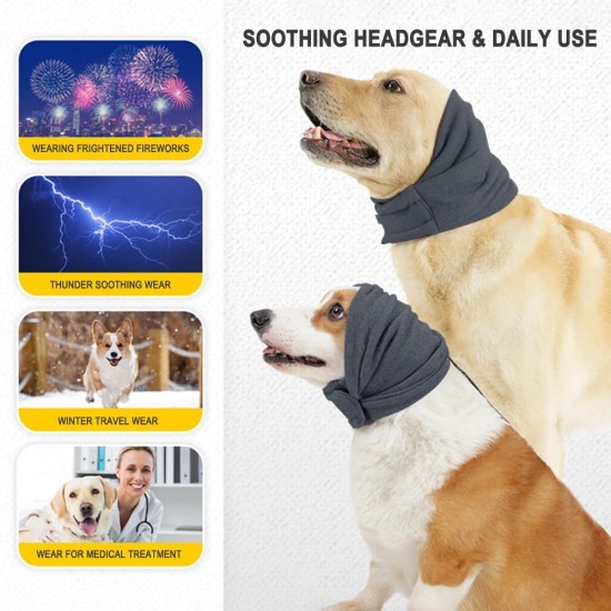 FFWTPY Soothing Earmuffs for Dogs Hat Winter Hearing Protection Dog Casque Pour Chien Cats Earmuffs Warm Pet Scarf Dog Soothing Hoodie Quiet Ears for Dogs (L) FFWTPY Soothing Earmuffs for Dogs Hat Winter Hearing Protection Dog Casque Pour Chien Cats Earmuffs Warm Pet Scarf Dog Soothing Hoodie Quiet Ears for Dogs (L)