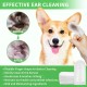 GJYC PET Ear Care Finger Pads for Dogs & Cats, Pack of 55, Dog Ear Cleaner, Cat Ear Cleaning Pads, Ear Care and Cleaning, Gently Loosen Earwax, Dirt
