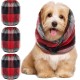 Geyoga Pack of 3 Soothing Earmuffs for Dogs, Tube Scarf for Dog Ears, Red, Black, Checked for Dogs, Noise Protection, Anxiety Relieving Dogs, Earmuffs for Christmas, Bathing and Grooming (S) Geyoga Pack of 3 Soothing Earmuffs for Dogs, Tube Scarf for Dog Ears, Red, Black, Checked for Dogs, Noise Protection, Anxiety Relieving Dogs, Earmuffs for Christmas, Bathing and Grooming (S)