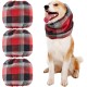 Geyoga Pack of 3 Soothing Earmuffs for Dogs, Tube Scarf for Dog Ears, Red, Black, Checked for Dogs, Noise Protection, Anxiety Relieving Dogs, Earmuffs for Christmas, Bathing and Grooming (S) Geyoga Pack of 3 Soothing Earmuffs for Dogs, Tube Scarf for Dog Ears, Red, Black, Checked for Dogs, Noise Protection, Anxiety Relieving Dogs, Earmuffs for Christmas, Bathing and Grooming (S)