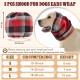 Geyoga Pack of 3 Soothing Earmuffs for Dogs, Tube Scarf for Dog Ears, Red, Black, Checked for Dogs, Noise Protection, Anxiety Relieving Dogs, Earmuffs for Christmas, Bathing and Grooming (S) Geyoga Pack of 3 Soothing Earmuffs for Dogs, Tube Scarf for Dog Ears, Red, Black, Checked for Dogs, Noise Protection, Anxiety Relieving Dogs, Earmuffs for Christmas, Bathing and Grooming (S)