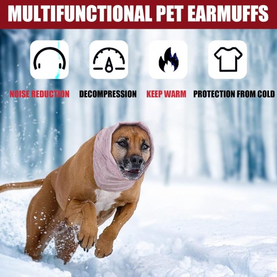 HTTDSLF Dog Ear Protection, Hearing Protection for Dogs, Dog Earmuffs, Dog Ear Protection, Dog Hearing Protection, Soothing Earmuffs for Dogs, Keep Warm Anxiety Relief, Pink, M HTTDSLF Dog Ear Protection, Hearing Protection for Dogs, Dog Earmuffs, Dog Ear Protection, Dog Hearing Protection, Soothing Earmuffs for Dogs, Keep Warm Anxiety Relief, Pink, M