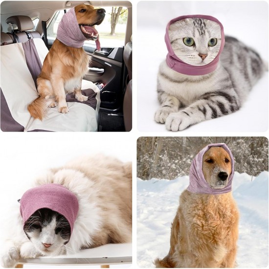 HTTDSLF Dog Ear Protection, Hearing Protection for Dogs, Dog Earmuffs, Dog Ear Protection, Dog Hearing Protection, Soothing Earmuffs for Dogs, Keep Warm Anxiety Relief, Pink, M HTTDSLF Dog Ear Protection, Hearing Protection for Dogs, Dog Earmuffs, Dog Ear Protection, Dog Hearing Protection, Soothing Earmuffs for Dogs, Keep Warm Anxiety Relief, Pink, M